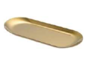BANDEJA OURO 30X12CM OVAL