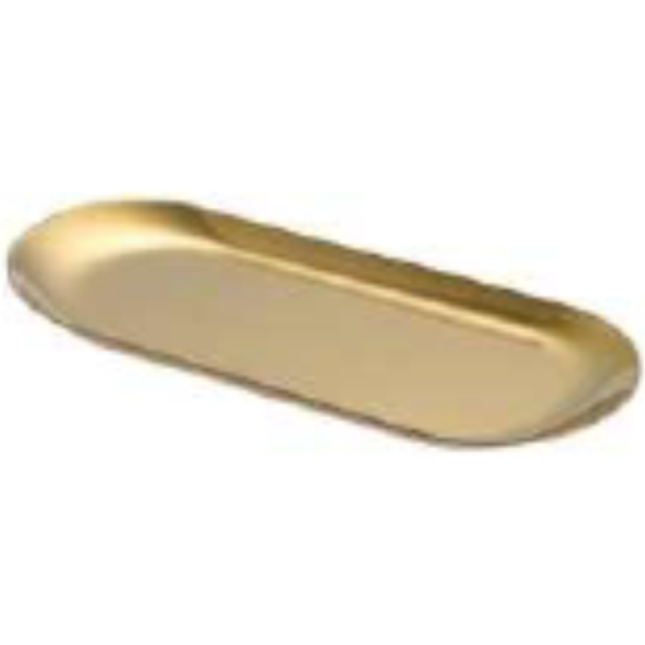 BANDEJA OURO 30X12CM OVAL