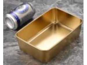 ORGANIZADOR METAL OURO 20X15CM