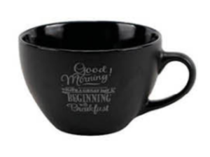 XICARA CER 400ML JUMBO PRETA