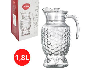 JARRA VIDRO 1,8L C/TPA ACRIL ESCAMAS