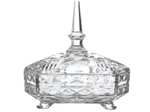 BOMBONIERE VIDRO 760ML 4-PÉS TENERIFE