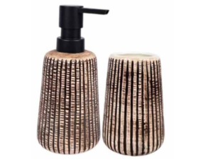 KIT 2 BANHEIRO CERAMICA MARRON