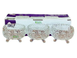 JOGO 3 TACA VIDRO 140ML RAWAN C/3-PÉS