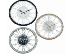 RELOGIO 30CM REDONDO 3-CORES