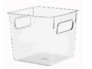 ORGANIZADOR ACRILICO 16X16X14CM C/PEGADOR