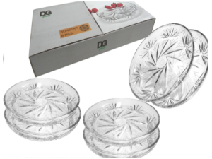 JOGO 6 PRATO VIDRO 370ML