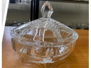 BOMBONIERE VIDRO 12CM REDONDO