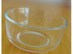 TIGELA VIDRO 0,6L CLEAR REDONDA