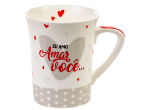 CANECA CERAMICA 310ML MUDDY AMAR VOCE