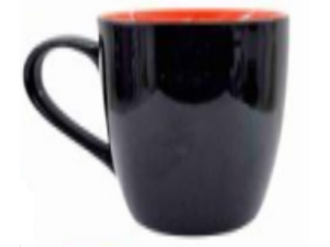 CANECA CERAMICA 330ML OBSIDIAN PRETA
