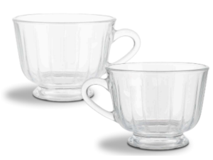 JOGO 6 XICARAS VIDRO 270ML S/PIRES