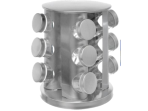 PORTA CONDIMENTO INOX C/12 REDONDO