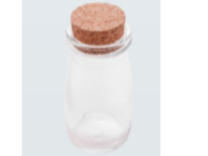 POTE VIDRO 200ML TP-ROLHA REDONDO