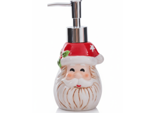 PORTA SABONE LIQUIDO DE CERAMICA PAPAI NOEL NATAL