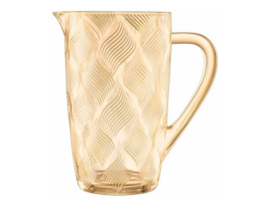 JARRA VIDRO 1300ML AMBAR FRIZADA