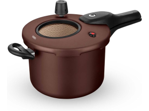 PANELA PRESS 4,5L C/VISOR+FECH EXT BORDÔ