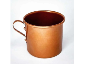 CANECA MEDIA DE ALUMINIO 350ML BRONZE