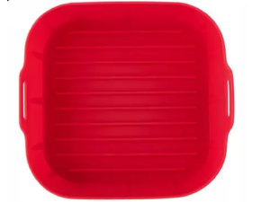 FORMA SILICONE P/AIR FRYER QUADRADA 21CM