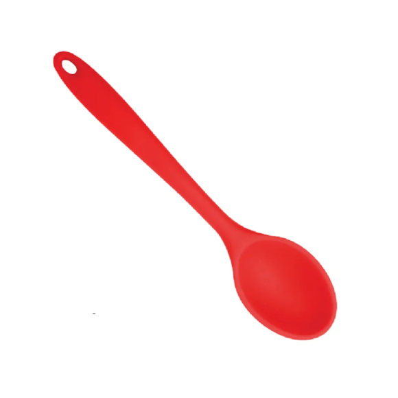 COLHER ARROZ SILICONE 27CM VERMELHA