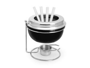 APARELHO FONDUE ALUMINIO 600ML 4-GARFINHOS 3-CORES