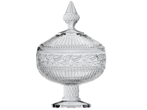 BOMBONIERE VIDRO 21X12CM CRISTAL REPUBLIC