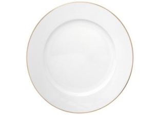 PRATO PORCELANA 20CM BRANCO SBMESA BORDA-OURO
