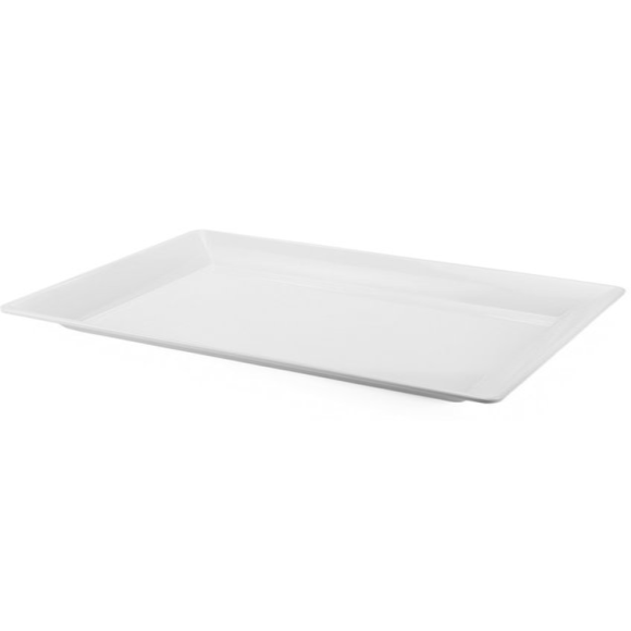 TRAVESSA MELAMINA 24X7,5CM RETANGULAR BRANCA