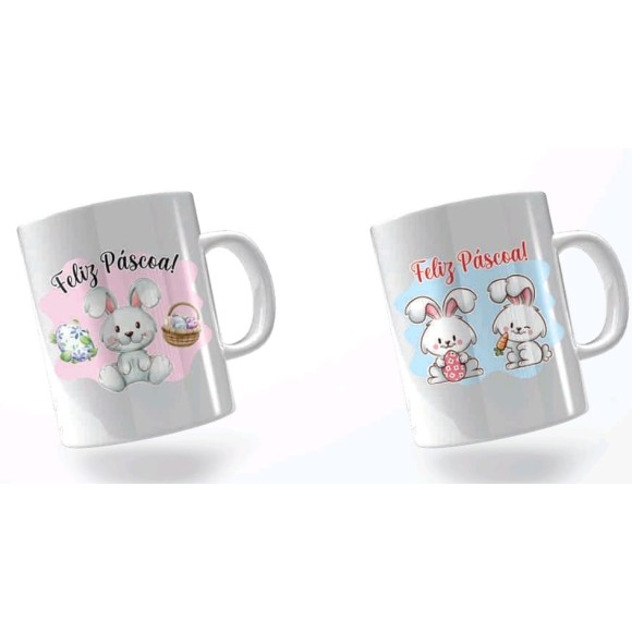 CANECA CERAMICA 300ML PASCOA