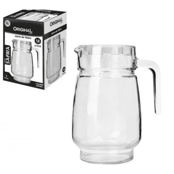 JARRA VIDRO TAMPA ACRILICA 1,85L CRYSTAL