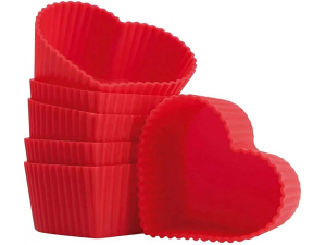 JOGO 12 FORMA CUPCAKE CORACAO 7CM 