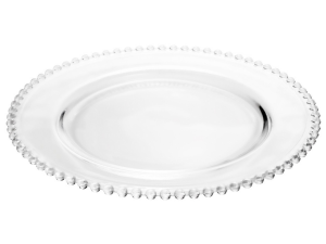 JOGO 4 PRATO VIDRO 19CM BOLINHA