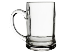 JOGO 2 CANECA VIDRO 410ML CHOPP BOJUDA LISA