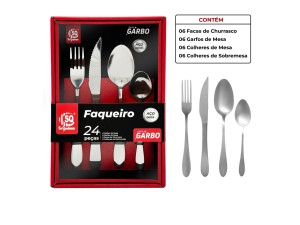 FAQUEIRO  24PC INOX GARBO
