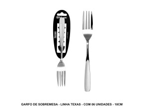 KIT 06 GARFO SBMESA TEXAS 18CM