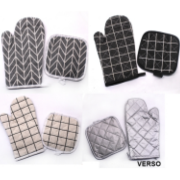 KIT FORNO LUVA+PEGADOR PANELA TERMICO
