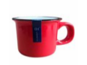 CANECA CERAMICA 95ML VERM RETRO