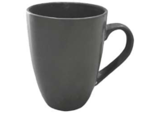 CANECA CERAMICA 280ML CINZA