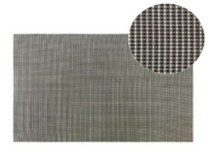 LUGAR AMERICANO 30X45CM PRATA TRANÇADO