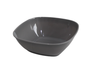 TIGELA MELAMINA QUADRADA 15CM CINZA