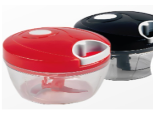 MINI PROCESSADOR 500ML PRETO/VERMELHO/CINZA