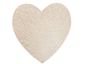 LUGAR AMERICANO CORACAO OURO 38CM