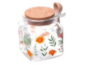 POTE VIDRO 270ML DECOR C/COLHER TP-CORTICA