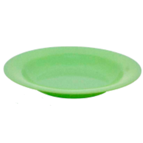 PRATO MELAMINA 23CM FUNDO VERDE