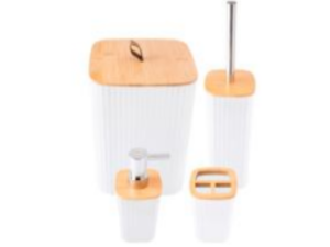 KIT BANH 04 LIX+ESC+P-SAB BRANC-QUADR TP-BAMBU