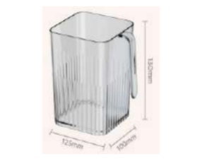 POTE ORGANIZADOR ACRILICO 10X13CM C/CABO