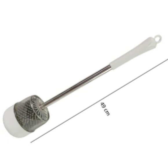 ESCOVA SANITARIA SILICONE 49CM CB-INOX