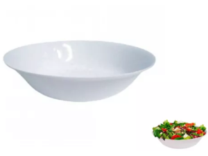 SALADEIRA MELAMINA 22,5CM BRANCA