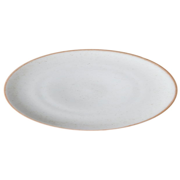 PRATO CERAMICA 21,5CM SOBREMESA CAOBA BEIGE