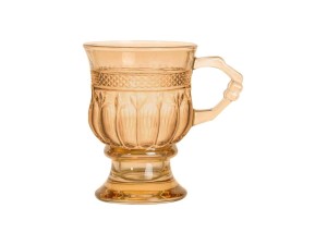 CANECA VIDRO 130ML AURIS AMBAR